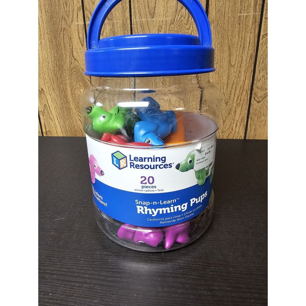 Rhyming Pups Learning Resources Snap-N-Learn Toy 20 Pcs
